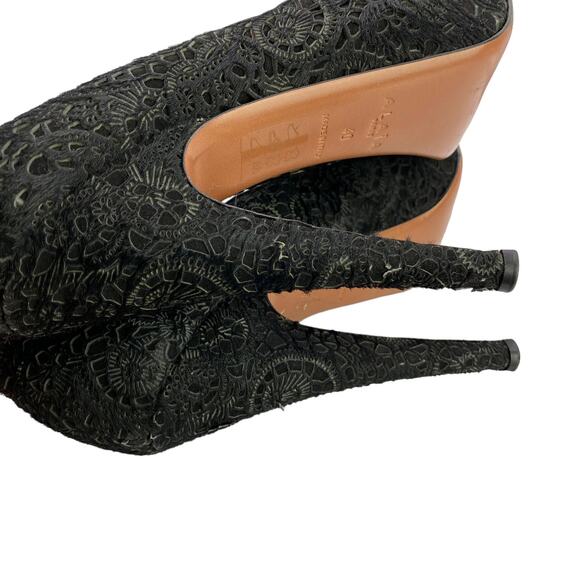 Alaia 40 Black Calfskin Leather Stiletto Heels - Picture 12 of 12